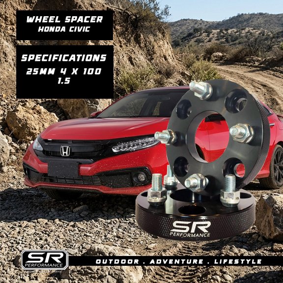 WHEEL SPACER HONDA CIVIC 4H X 25MM 1.5